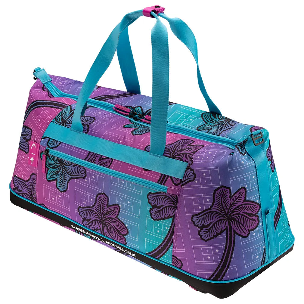Palm Tree Crew Tour Tennis Duffle Bag L Purple and Blue
