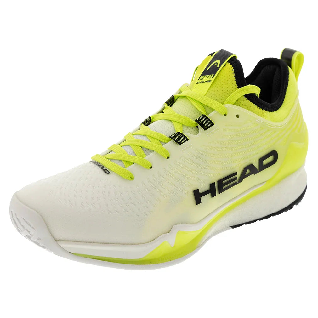 Men's Endure Pro Tennis Shoes White and Yellow