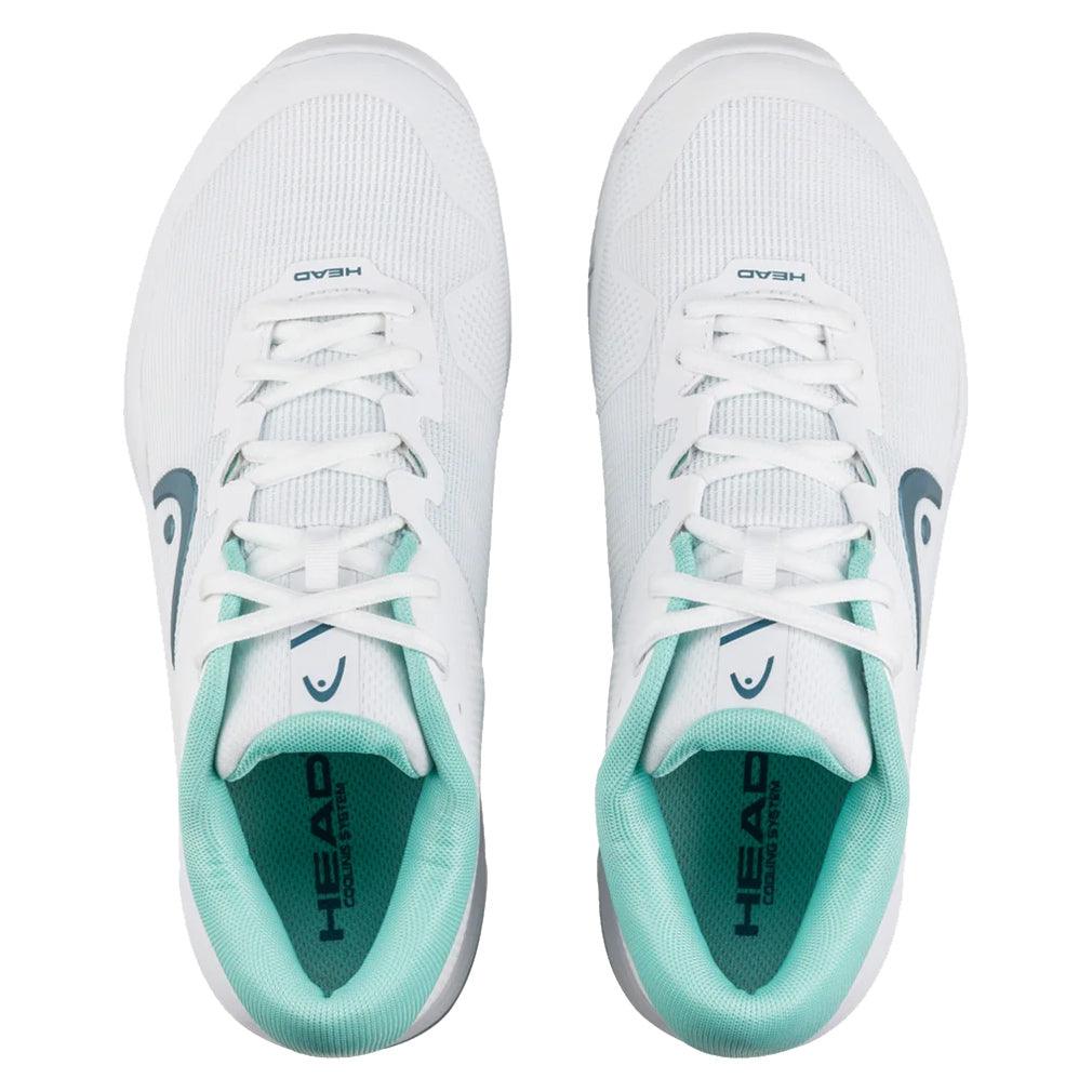 Women's Revolt Evo 2.0 Tennis Shoes White and Turquoise