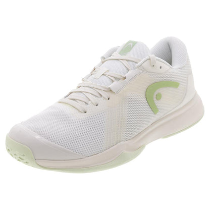 Women's Sprint Team 4.0 Tennis Shoes Chalk White and Light Green