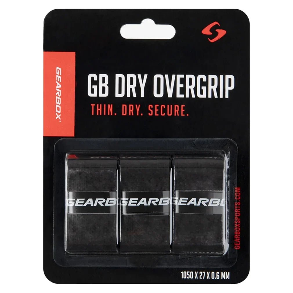 3 - Pack Dry Pickleball Overgrip Black - Bell Racket Store