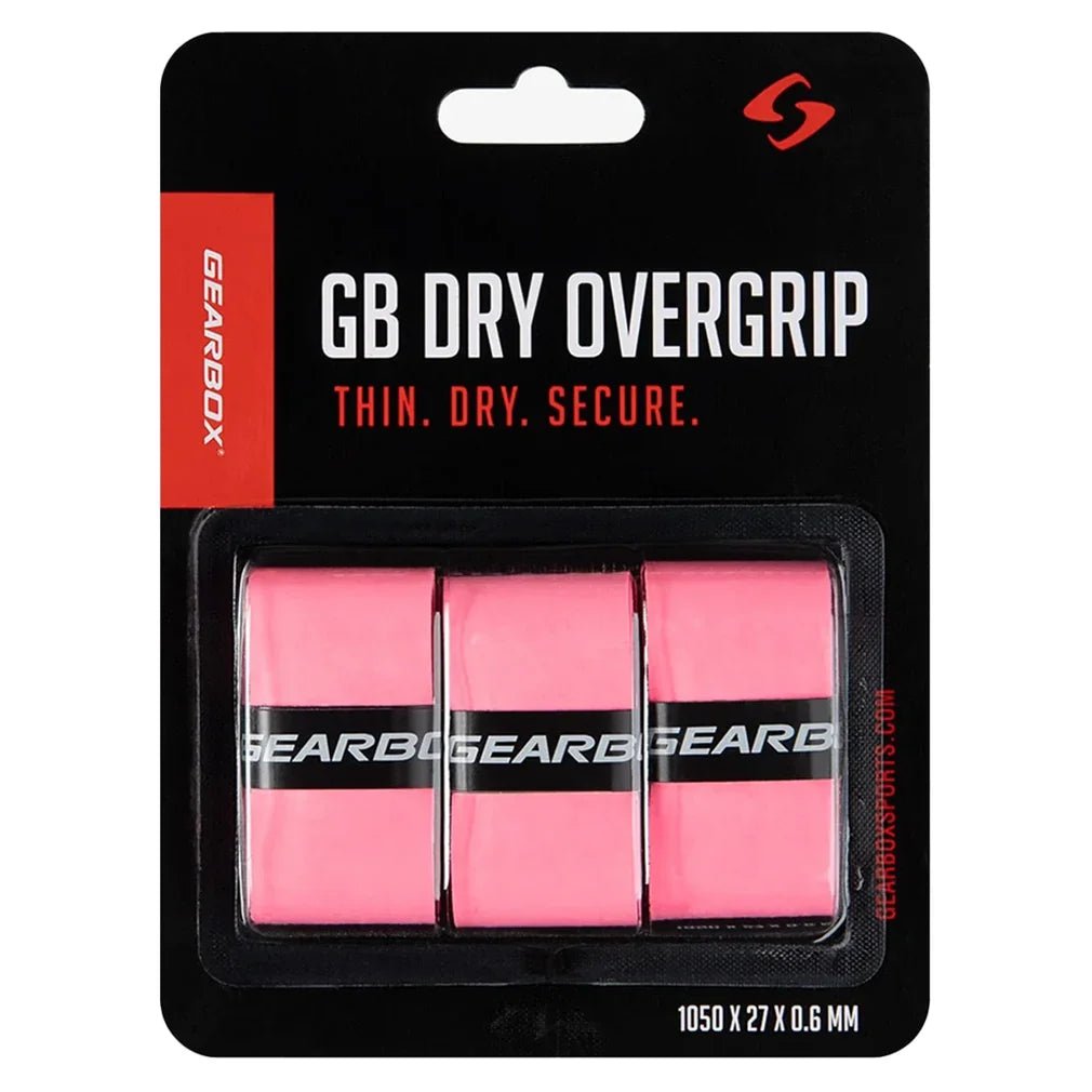 3 - Pack Dry Pickleball Overgrip Hot Pink - Bell Racket Store