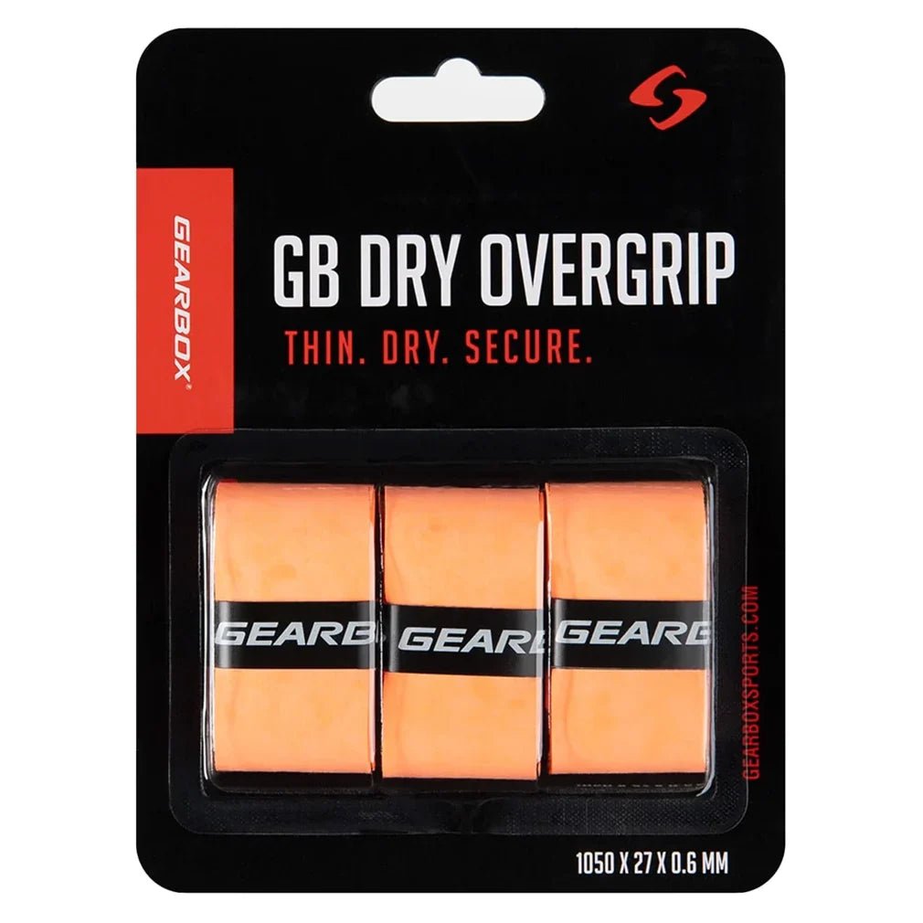 3 - Pack Dry Pickleball Overgrip Neon Orange - Bell Racket Store