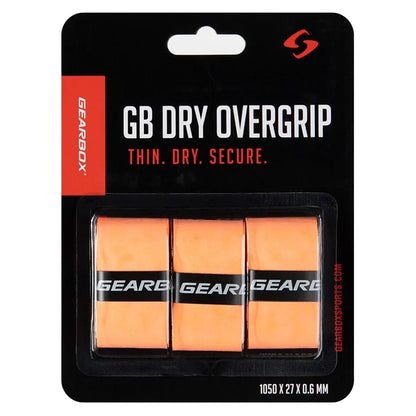 3 - Pack Dry Pickleball Overgrip Neon Orange - Bell Racket Store