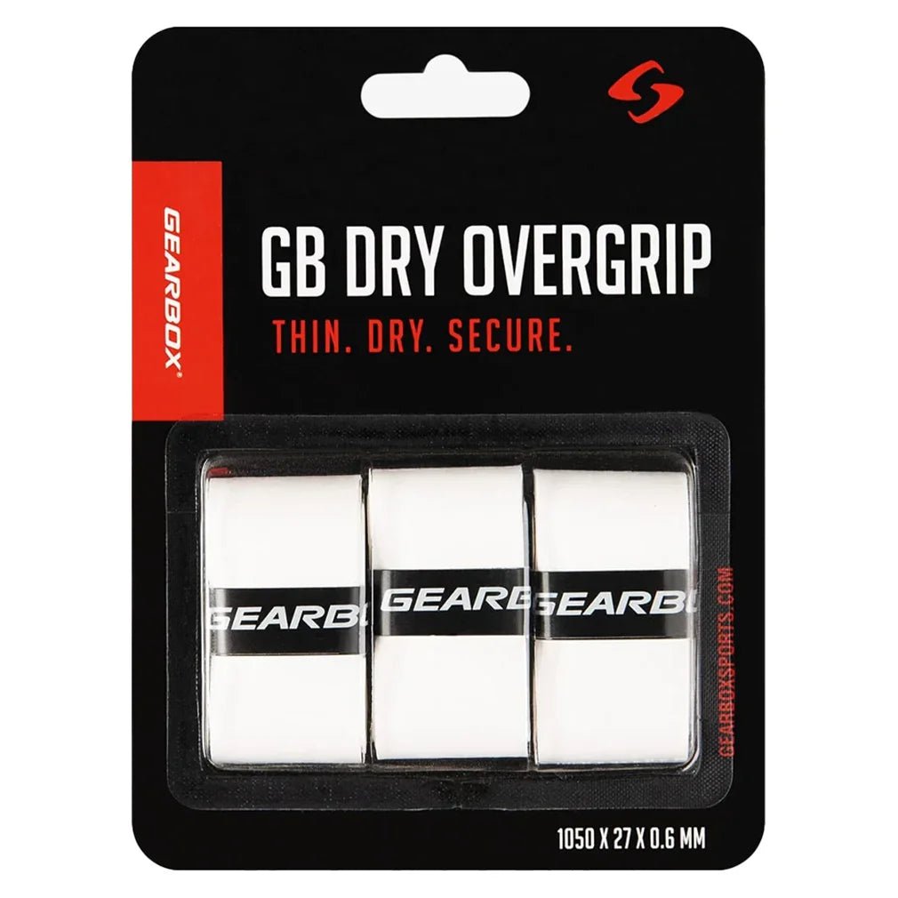 3 - Pack Dry Pickleball Overgrip White - Bell Racket Store