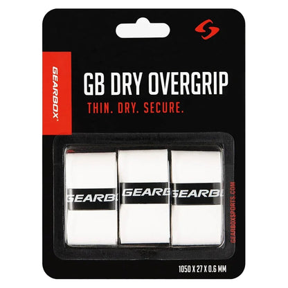3 - Pack Dry Pickleball Overgrip White - Bell Racket Store
