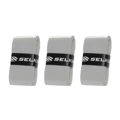 3 - Pack Tacky Pickleball Overgrips Gray - Bell Racket Store