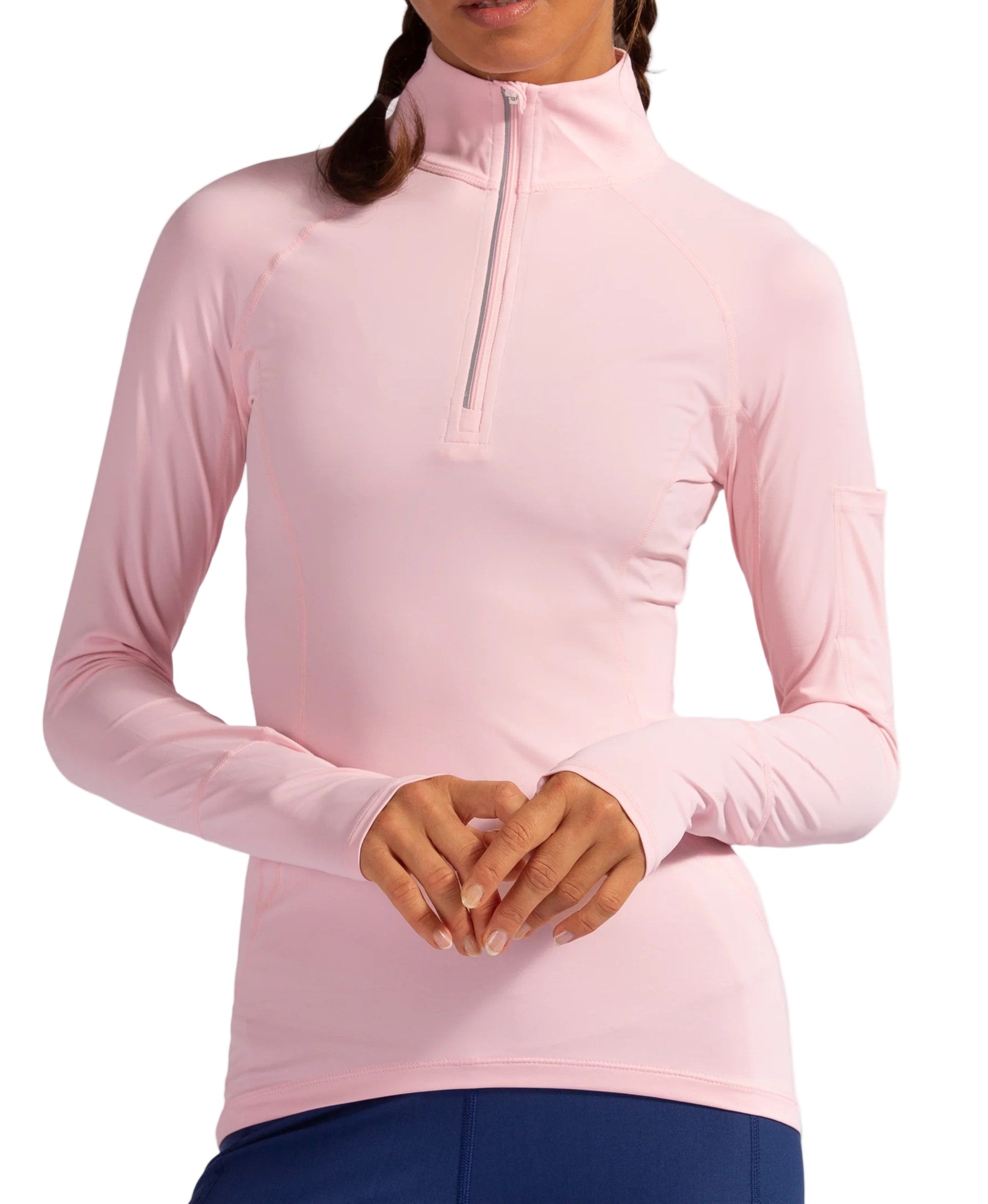 Women's Mock Zip Tennis Top