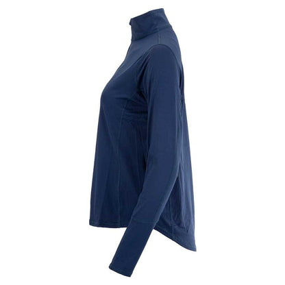 Women's Relaxed Mock Zip Tennis Top