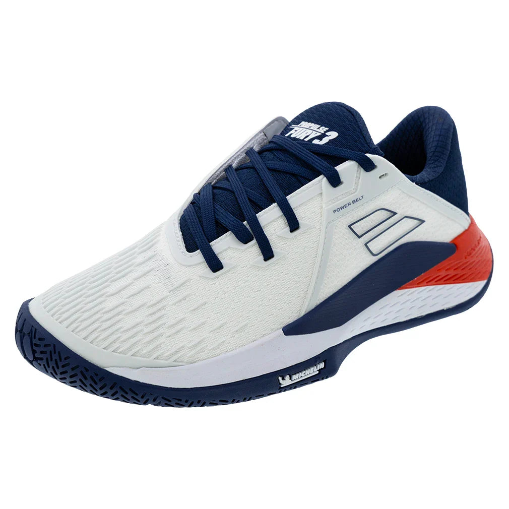 Men's Propulse Fury 3 All Court Tennis Shoes White and Estate Blue