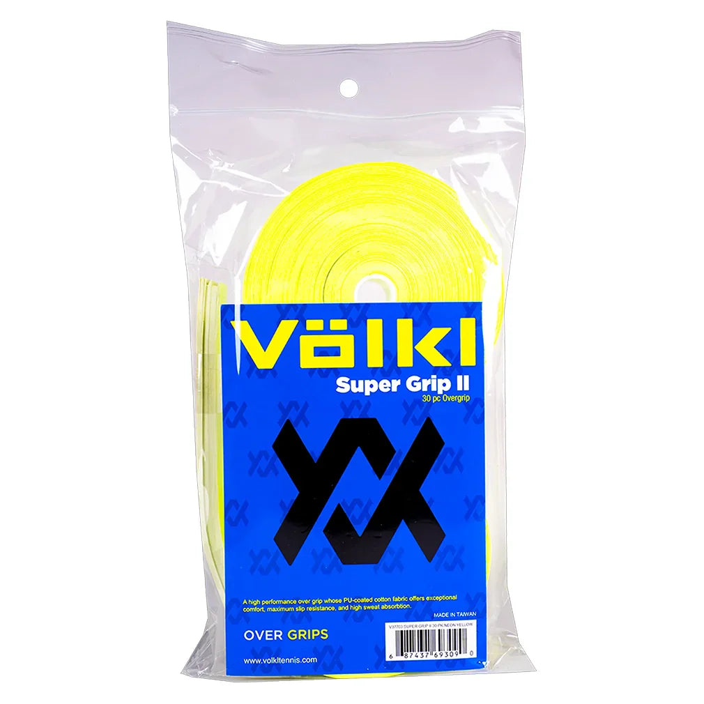 Super Grip II 30 Pack Tennis Overgrip Neon Yellow