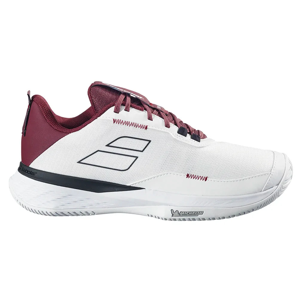 Men's SFX Evo All Court Tennis Shoes White and Port Royale