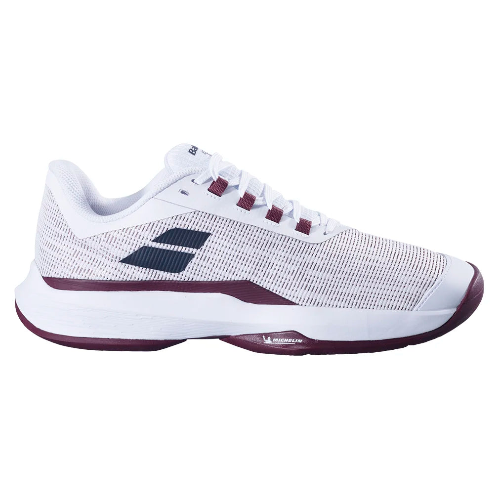 Mens Jet Tere 2 All Court Tennis Shoes White and Port Royale