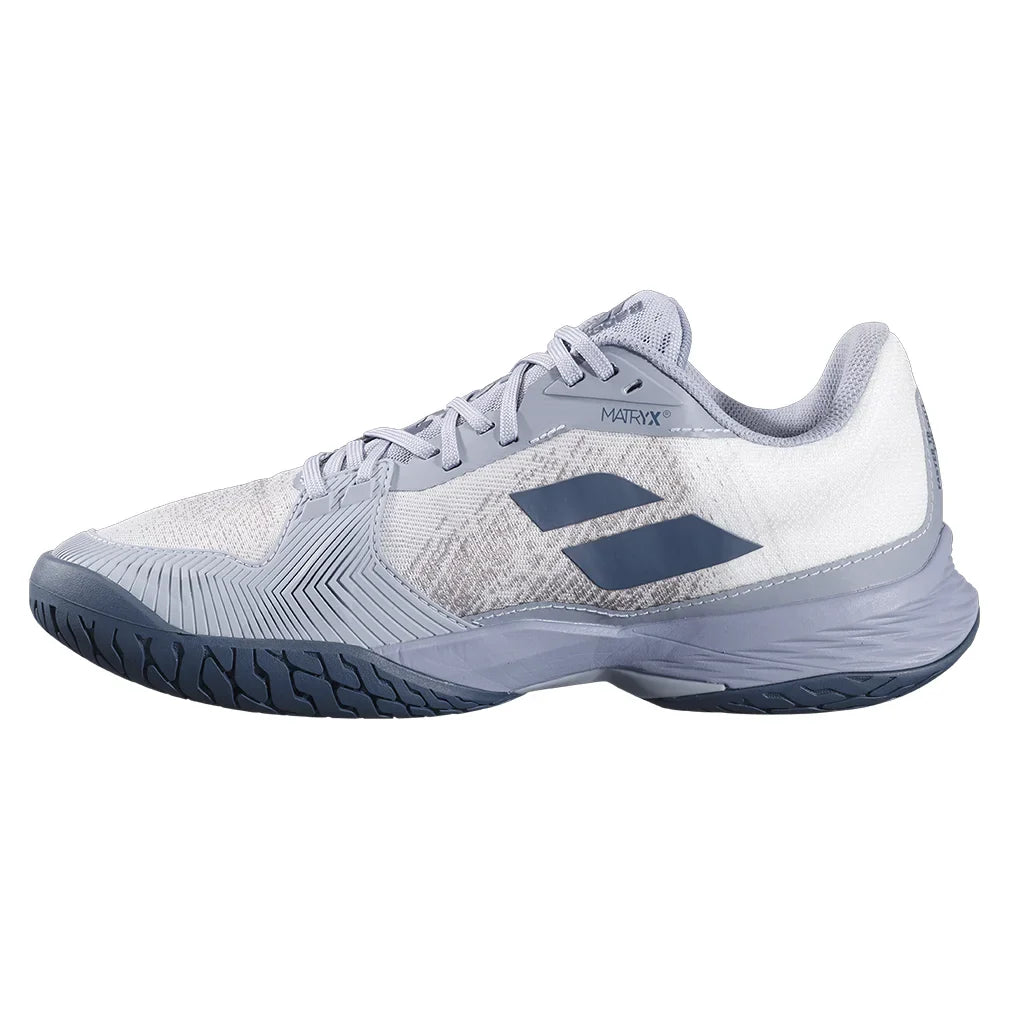 Men's Jet Mach 3 Tennis Shoes White and Dark Grey