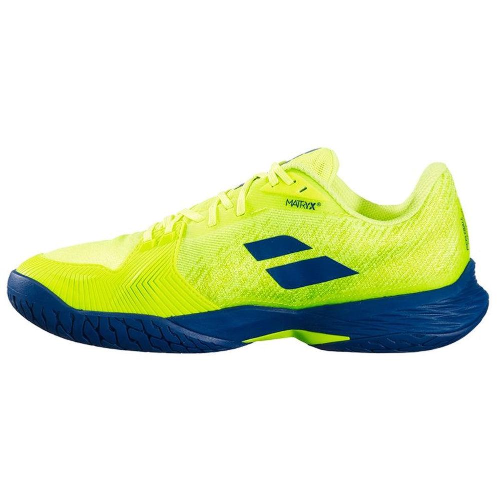 Men's Jet Mach Pickleball Shoes Fluo Yellow and Estate Blue