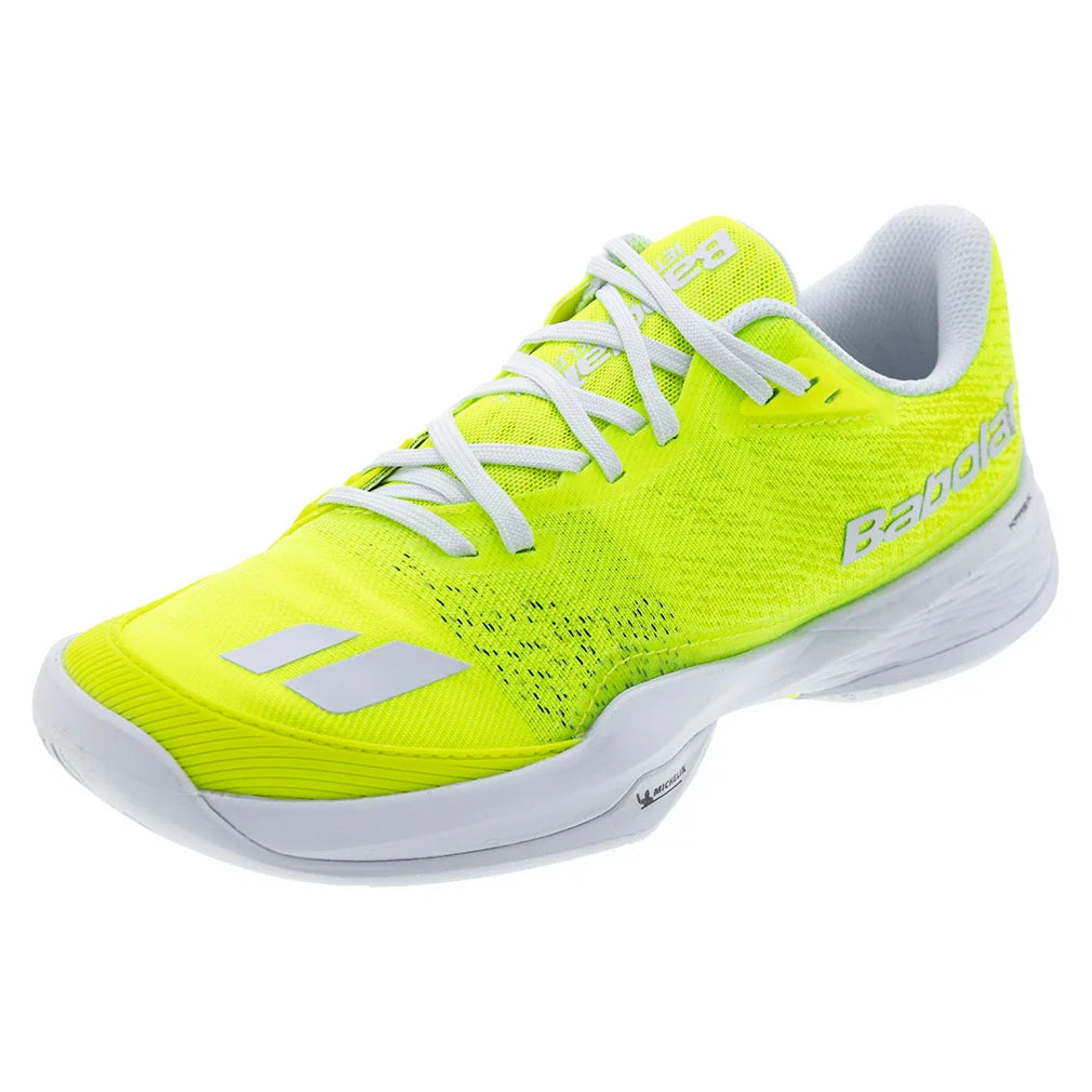 Women's Jet Mach Pickleball Shoes Fluo Yellow and White