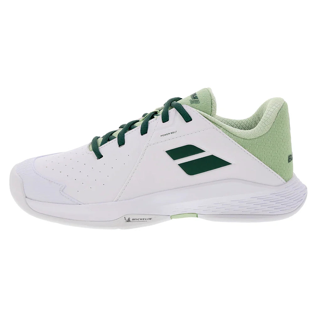 Juniors' Propulse Tennis Shoes White and Dark Green