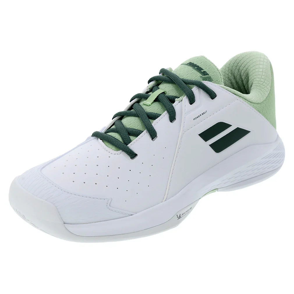 Juniors' Propulse Tennis Shoes White and Dark Green