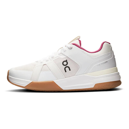 Women's THE ROGER Clubhouse Pro Tennis Shoes Ivory and Grenadine