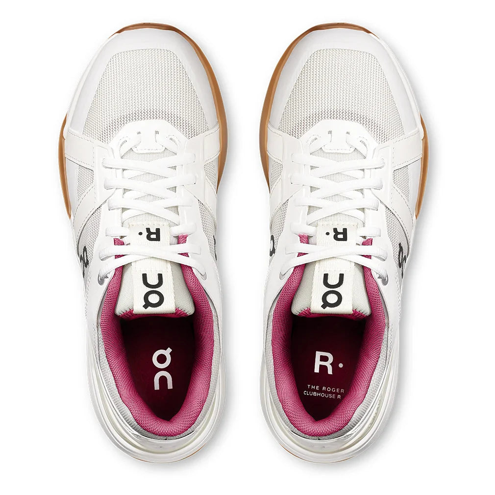 Women's THE ROGER Clubhouse Pro Tennis Shoes Ivory and Grenadine