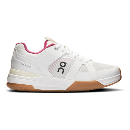 Women's THE ROGER Clubhouse Pro Tennis Shoes Ivory and Grenadine