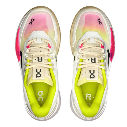Women's THE ROGER Pro 2 Tennis Shoes White and Lime