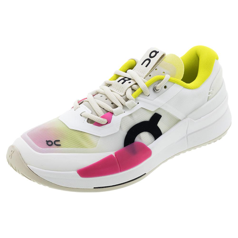 Women's THE ROGER Pro 2 Tennis Shoes White and Lime