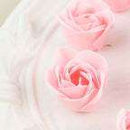 4 Pack 24 PCs Blush Scented Rose Soap Heart Shaped Party Favors With Gift Boxes And Ribbon - Bell Racket Store