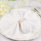 4 Pack Gold Metal Hollow Square Napkin Rings, Modern Geometric Cube Napkin Holders - Bell Racket Store