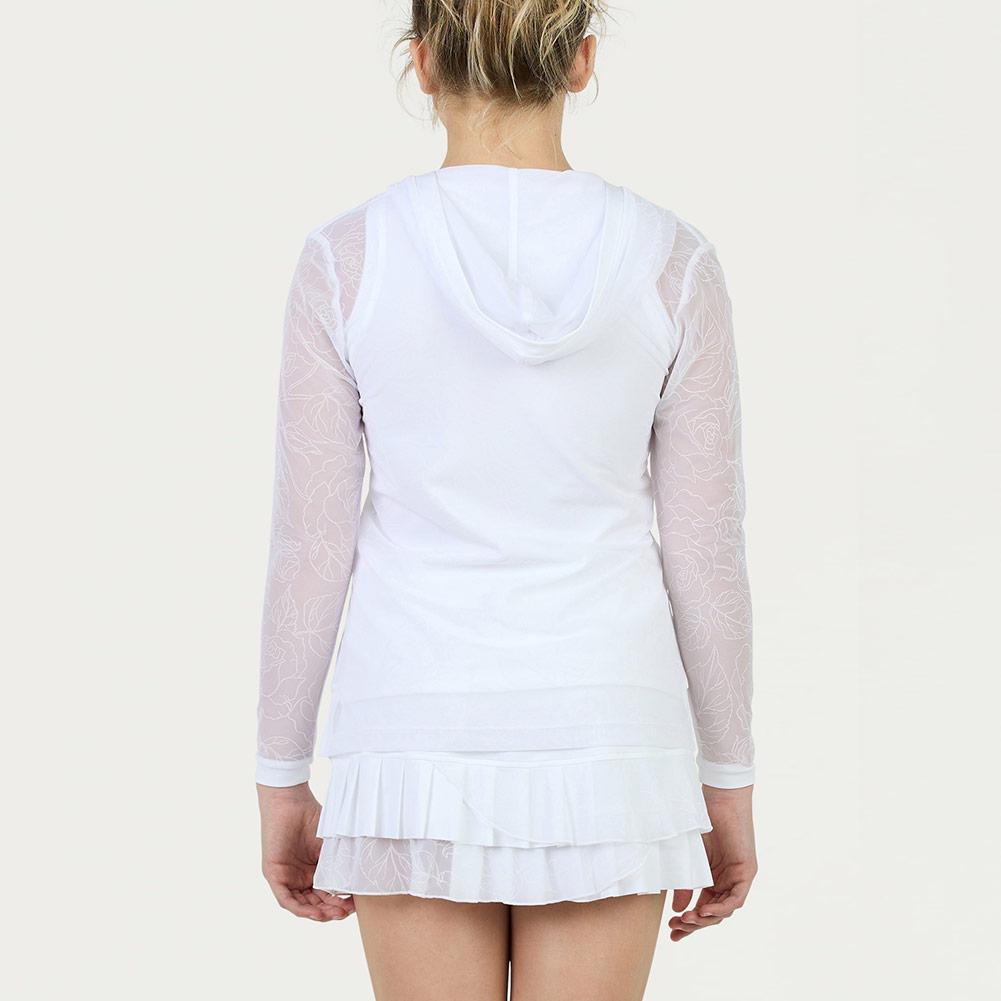 Girls' Bliss Long Sleeve Tennis Hoodie Moon Roses