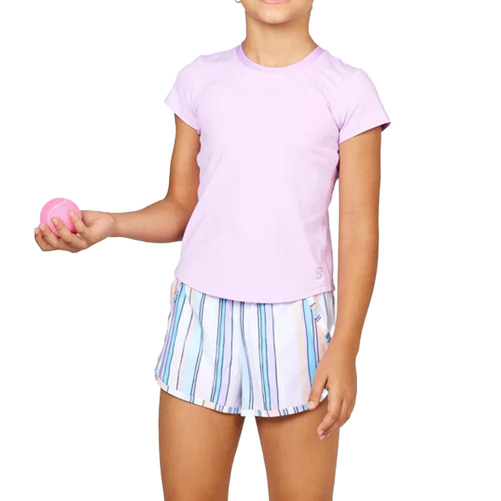 Girls' UV Short Sleeve Tennis Top