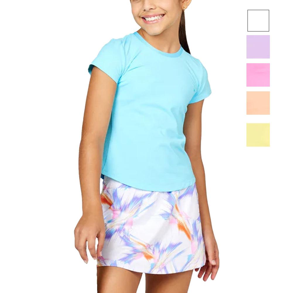 Girls' UV Short Sleeve Tennis Top