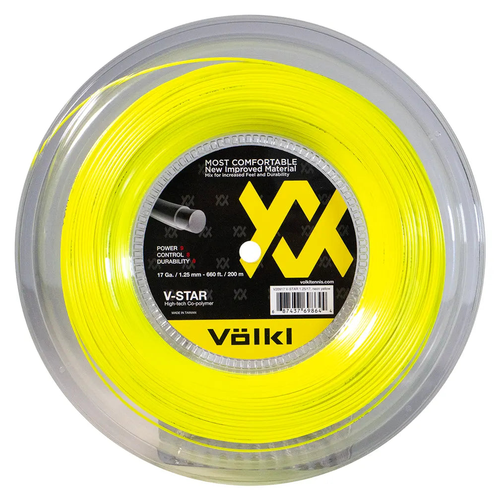 V-Star Tennis String Reel Neon Yellow