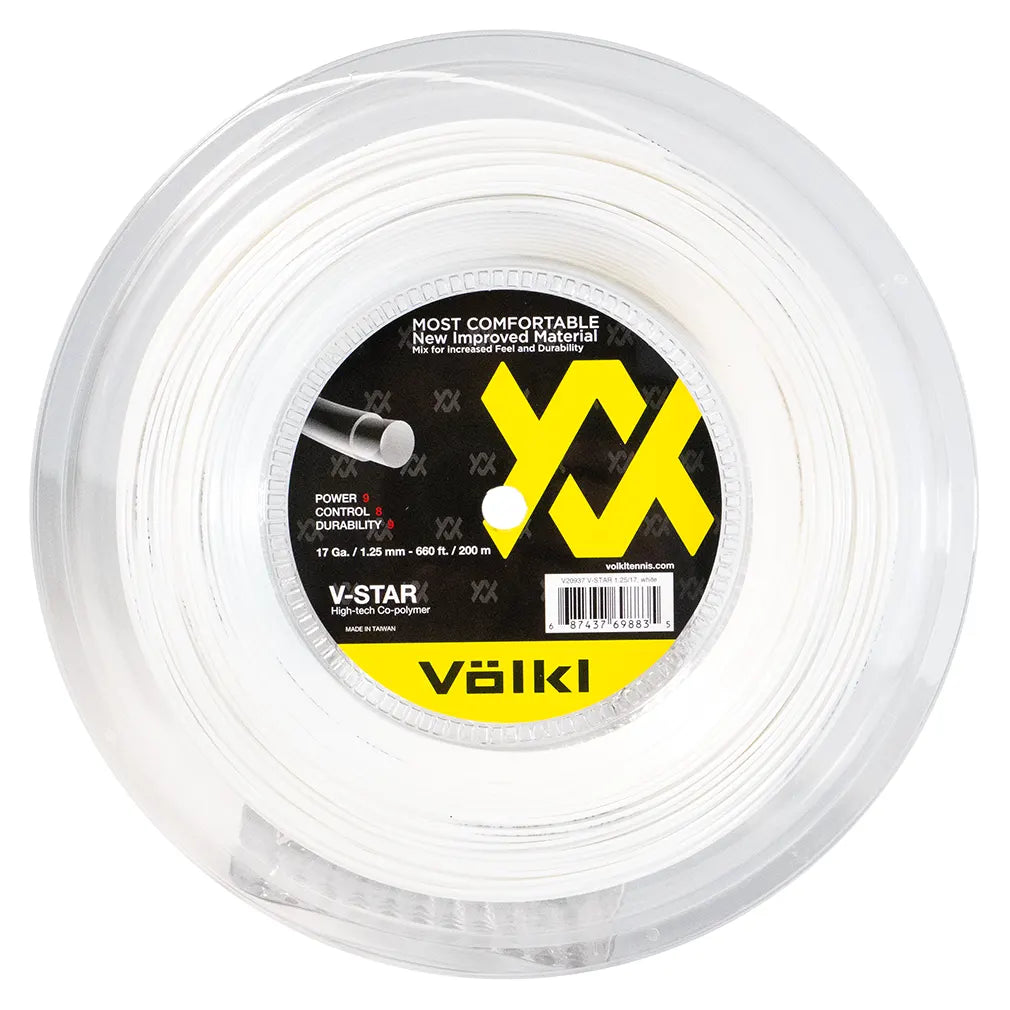 V-Star Tennis String Reel White