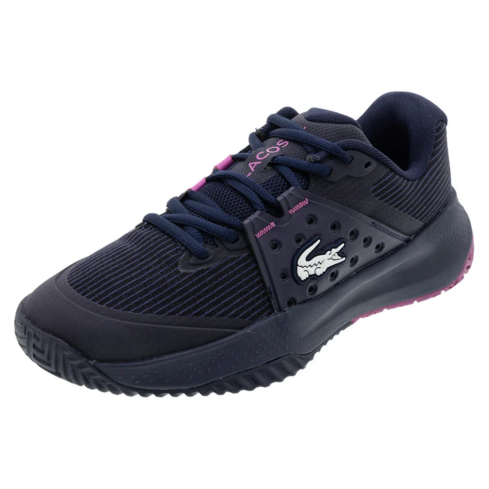 Women's Power Serve Tennis Shoes Navy and Pink