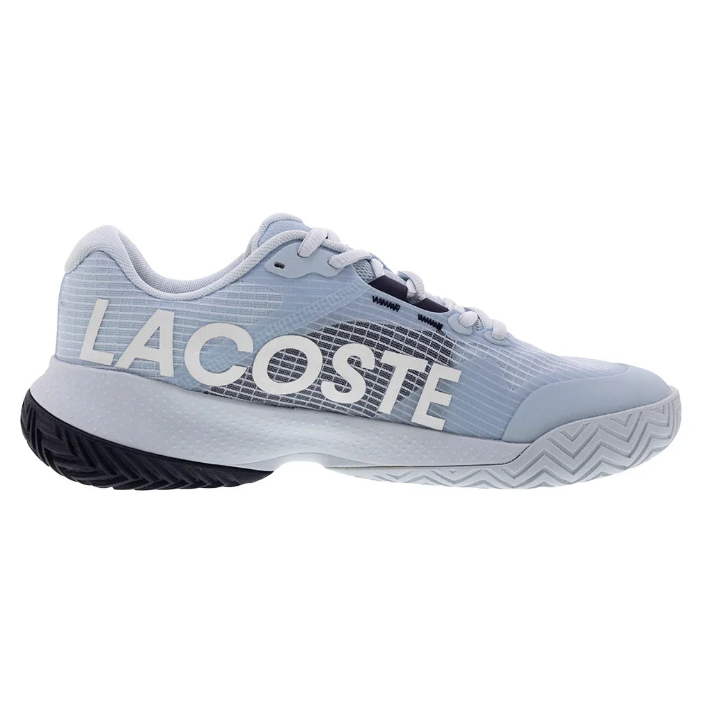 Women's Power Serve Tennis Shoes Light Blue and Navy
