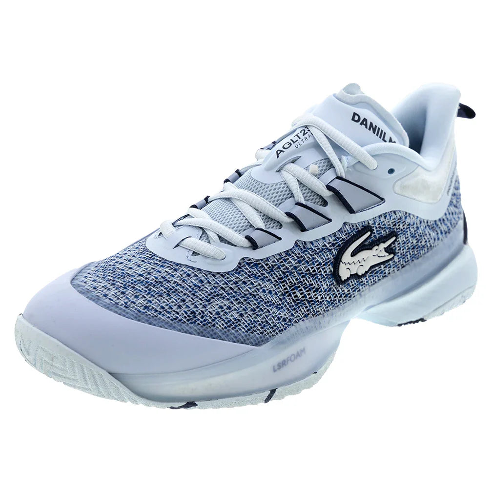 Men's AG-LT23 Ultra DM Tennis Shoes Light Blue and Navy