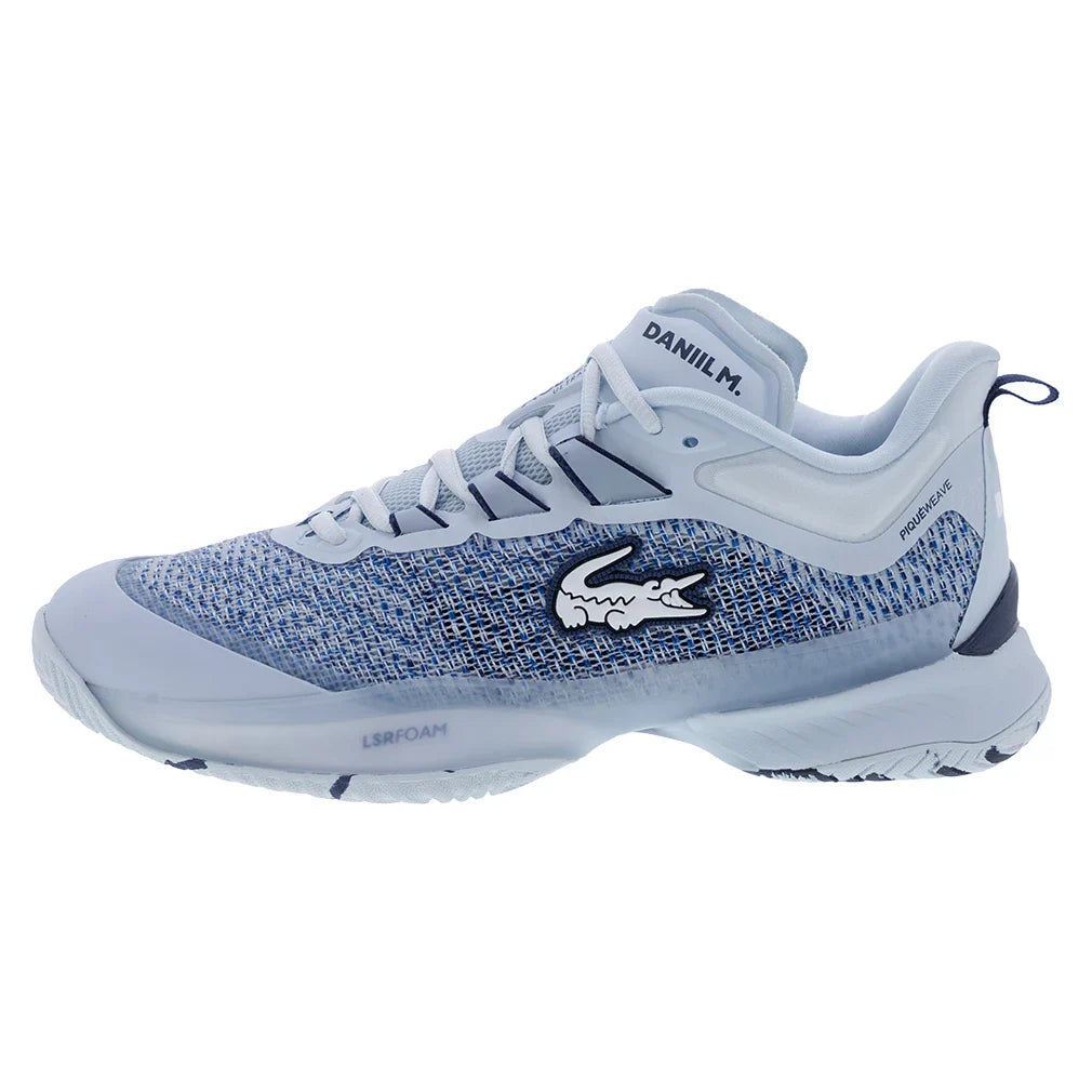 Men's AG-LT23 Ultra DM Tennis Shoes Light Blue and Navy