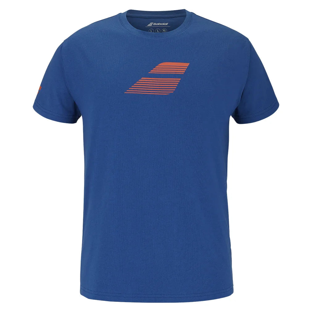 Men's Exercise Big Flag Tennis Tee