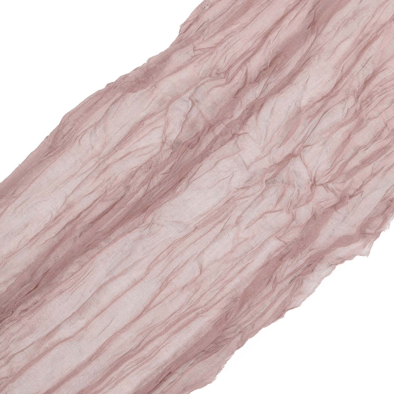 5 Pack Cheesecloth Gauze 16"x88" Chair Sashes Dusty Rose - Stylish Boho Decor for Weddings & Gatherings - Bell Racket Store