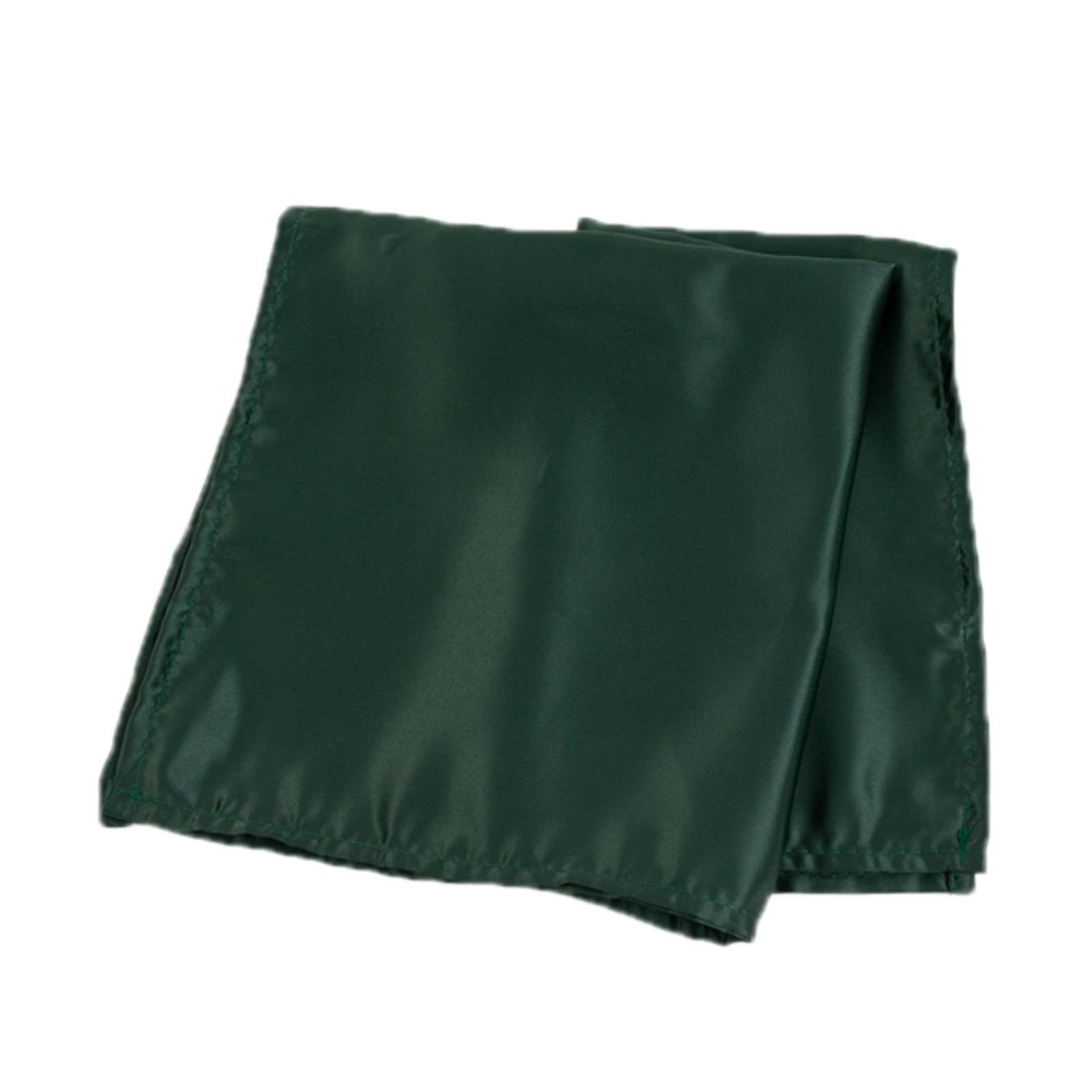 5 Pack Lamour Satin 20"x20" Napkins Hunter Emerald Green - Soft Matte Finish Dinner Napkins - Bell Racket Store