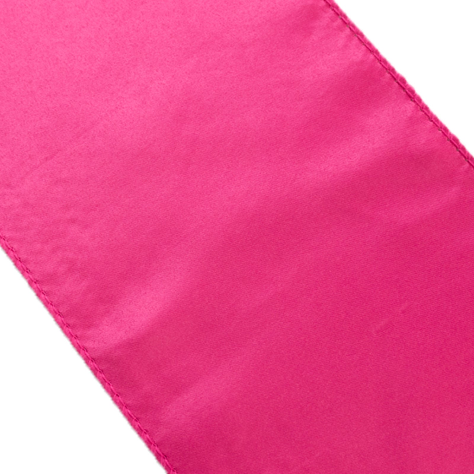 5 Pack Lamour Satin 6"x106" Chair Sashes Fuchsia - Stylish Reusable Decorative Bows - Bell Racket Store