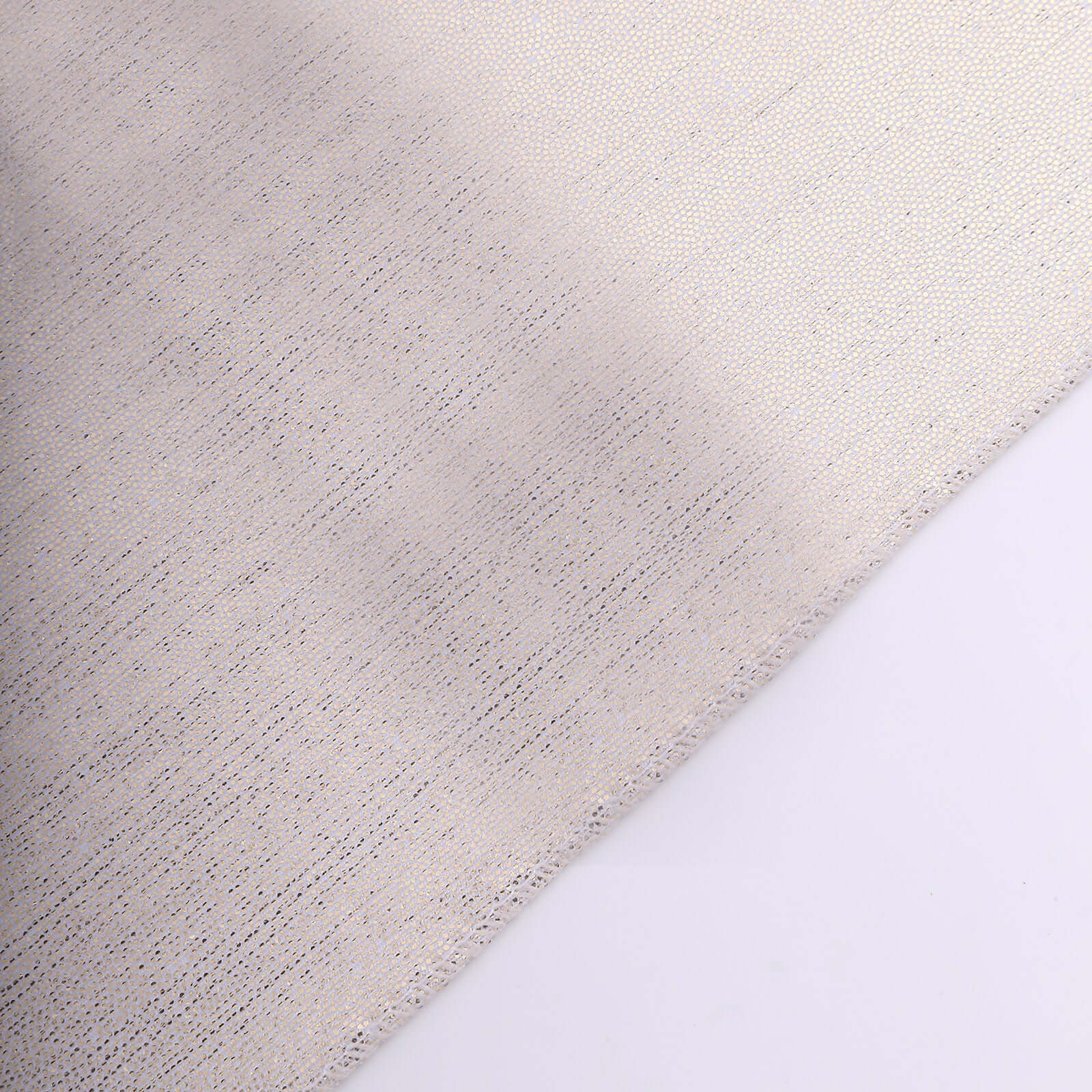 5 Pack Polyester 20"x20" Napkins Beige Shimmer Sequin Dots - Luminous Cloth Napkins - Bell Racket Store