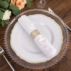 5 Pack Scuba 20"x20" Napkins White - Durable & Reusable Dinner Napkins for a Polished Tablescape - Bell Racket Store