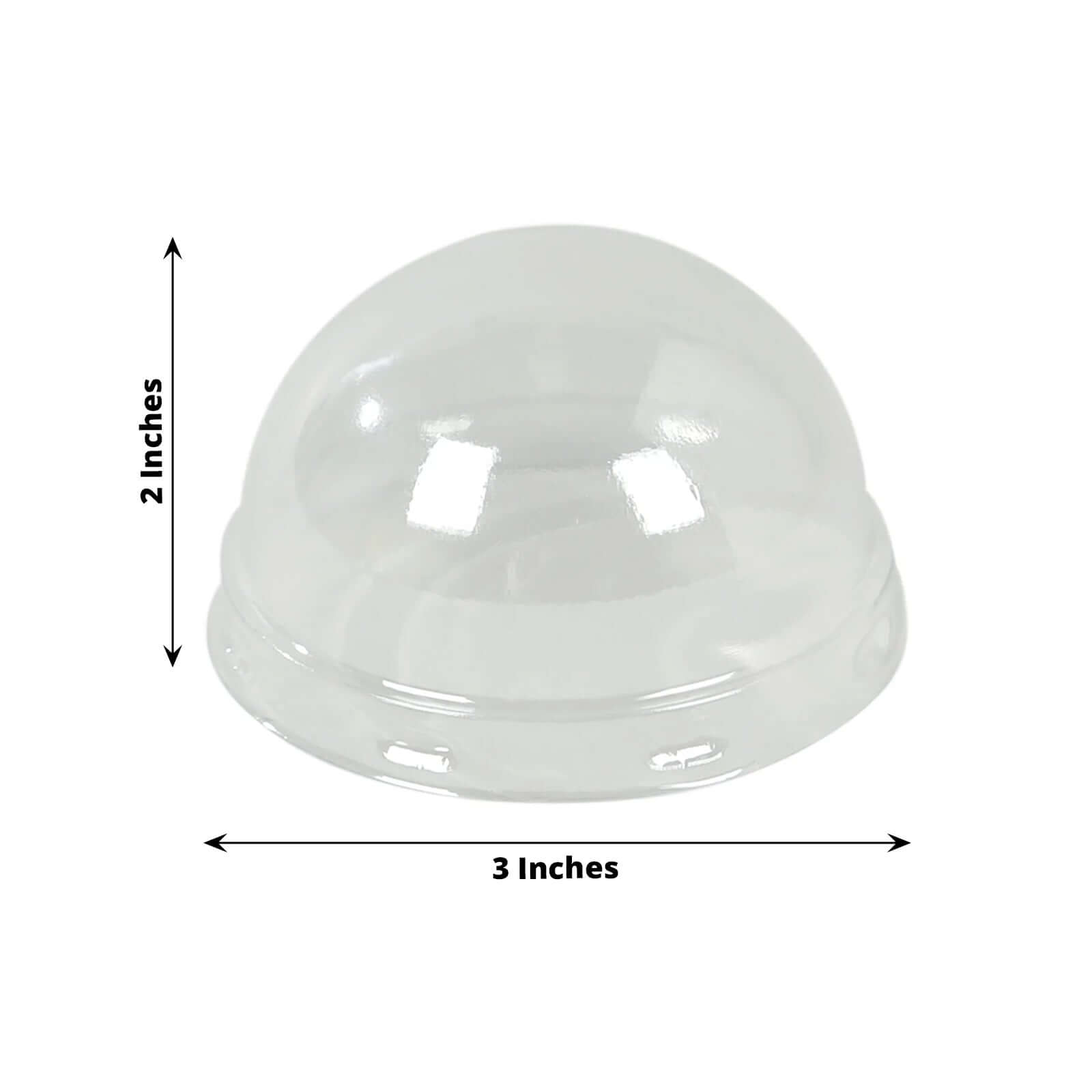 50 - Pack Plastic Dome Lids For Cupcake Liners Clear - Food Safe Disposable Baking Cake Cup Lids for Dessert Buffets Bakery Displays & Party Favors 3" - Bell Racket Store