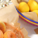 50 - Pack Wax Paper Basket Liners Square Design Natural Brown - Perfect for Sandwiches and Food Wrapping 12" 40GSM - Bell Racket Store