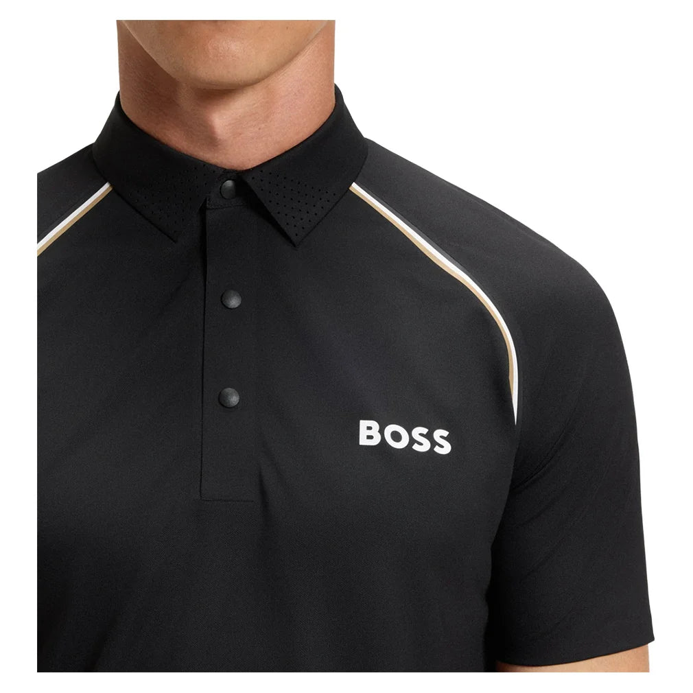 Men's Patteo TOC Tennis Polo Black