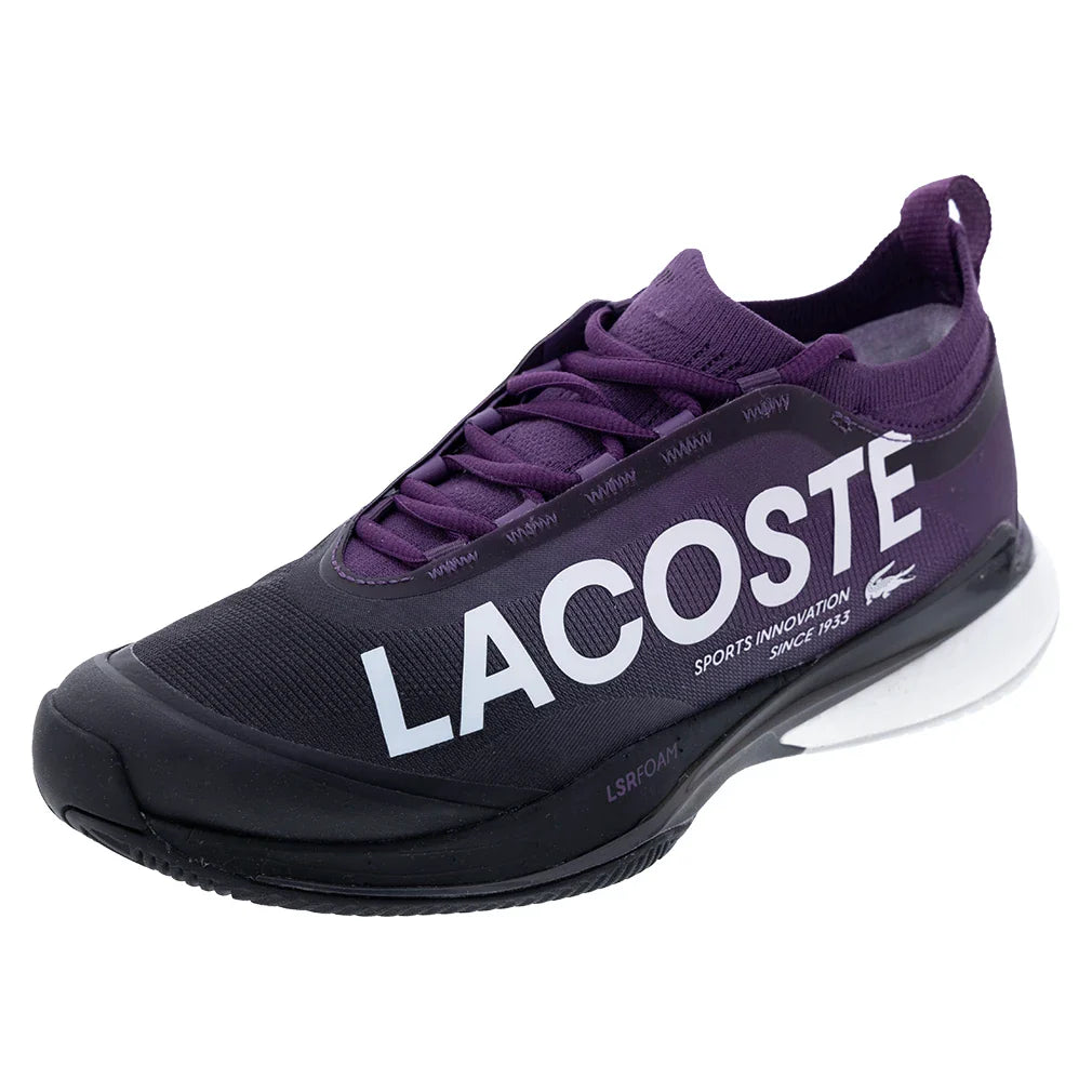 Men's AG-LT25 Lite Tennis Shoes Purple and Black