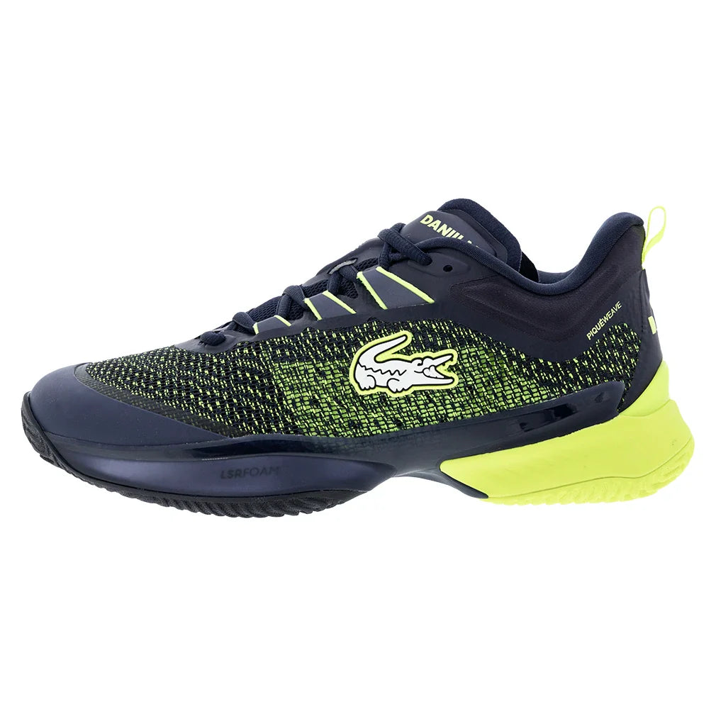 Men's Daniil Medvedev AG-LT23 Ultra Clay Tennis Shoes Navy and Yellow