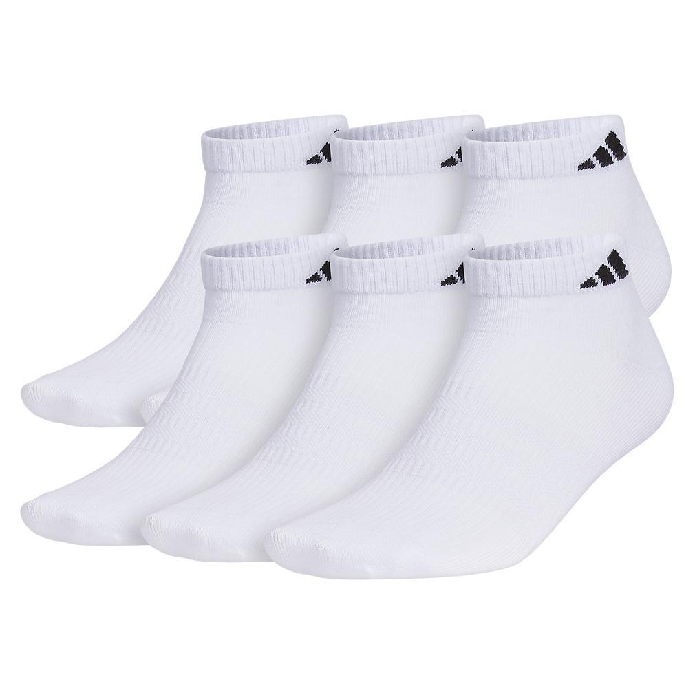 Men's Superlite 3.0 6 Pack Low Cut Tennis Socks White and Black